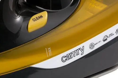 Праска Camry CR 5029, 3000 Вт, паровий удар 70 г/хв, керамічна підошва, вертикальне прасування 1 шт. жовтий (30108-IS) - фото 7