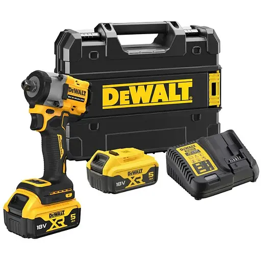 Гайковерт ударный аккумуляторный DeWalt с АКБ и ЗУ DCF922P2T - фото 1