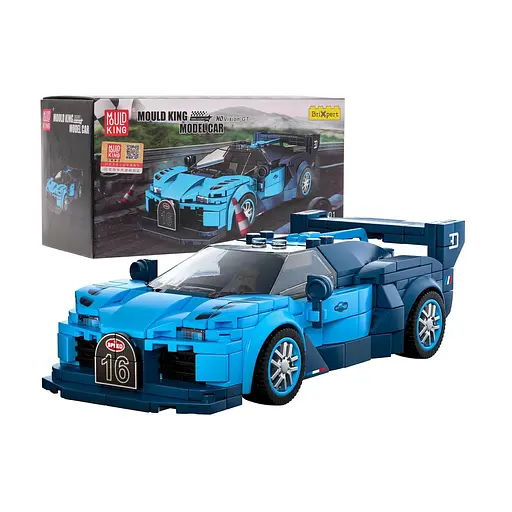 Конструктор дитячий спортивний автомобіль 336 шт синій