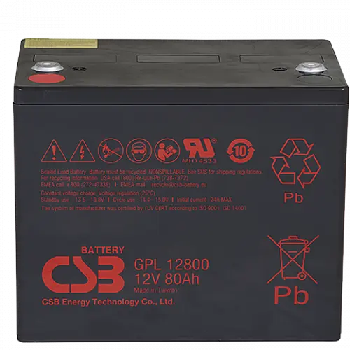 Акумулятор CSB GPL12800 AGM 12V 80Ah