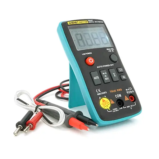 Мультиметр ANENG AN113B, вимірювання: V, A, R, C, T, F (SP) - фото 1