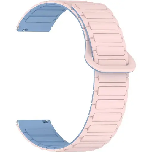 Ремінець DK CDK для Garmin Approach S42 20mm Silicone Shaped Magnetic Band (018822) (pink / lilac)