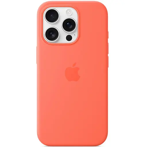 Чохол Silicone case (AAA) with Magsafe and Animation для Apple iPhone 16 Pro (6.3) Tangerine - фото 2