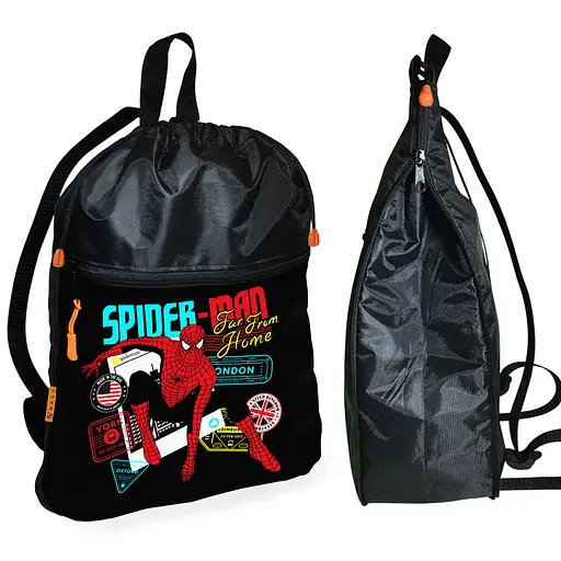 Рюкзак-мешок для школы Человек-паук "Spider-Man"детская сумка для обуви и спортивной одежды (01520)