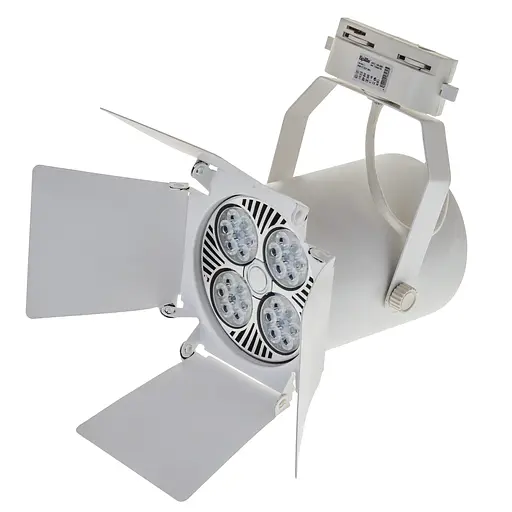 Светильник трековый поворотный KW-17 E27 WH Brille 48-060