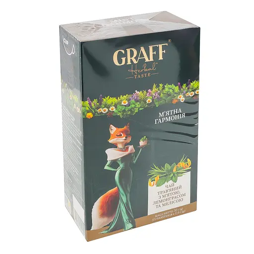 Уцінка. Чай трав'яний Graff  М'ятна Гармонія Mint Harmony 30 г (2 г x 15 шт.)  - фото 2
