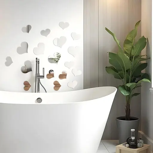 Дзеркальний декор Wall Sticker SW-00002524 акриловий самоклеючий 18 шт. срібло - фото 6