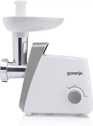 Gorenje М'ясорубка, 1600Вт, 2,2кг/хв, 2 решітки, пластик, білий - фото 2
