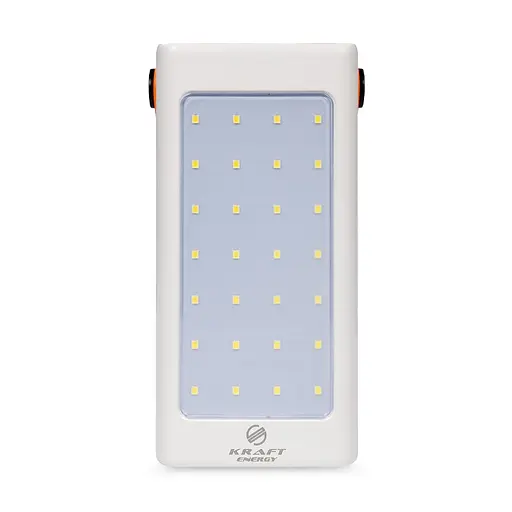 Повербанк 70000mAh Power Bank Kraft KPB-2470FCL White 22.5W QC3.0 LED-ліхтар (43-00070)