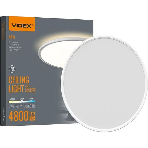 Потолочный светильник Videx DL5R 3000K-4000K-5000K White (VL-DL5R-44CW) [145694] - фото 7