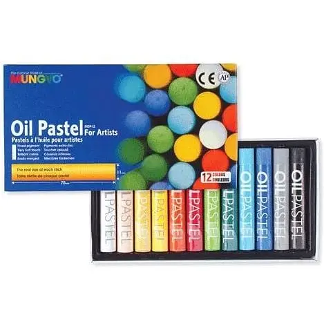 Пастель олійна Mungyo MOP-12 12 кольорів - фото 1