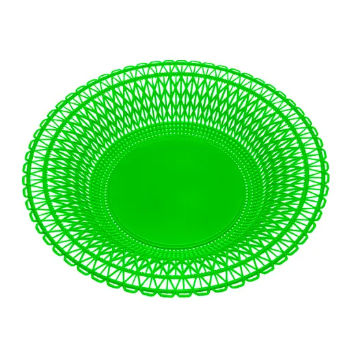 Фруктовниця пластикова кругла тарілка підставка для фруктів Ø 28 см Зелений 87876 - фото 4