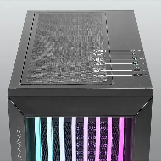 Корпус AZZA GUARDIAN GLASS черный (CSAZ-520BG) без блока питания - фото 12