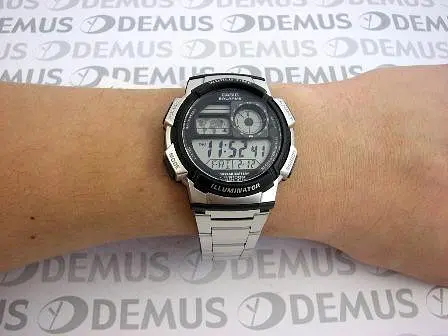 Стильные электронные часы мужские наручные японские Оригинал Casio Collection AE-1000WD-1AVEF - фото 6