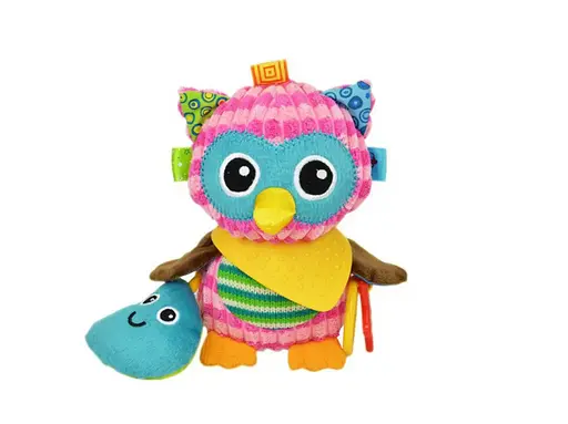 Дитяча підвіска на коляску D25447 з прорізувачем Сова