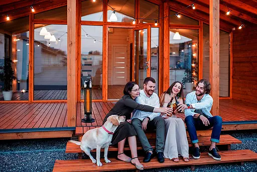 Инфракрасный обогреватель Neo Tools колонный, 1000 Вт, 3 м2, 20х20х62 см, IP44 - фото 2