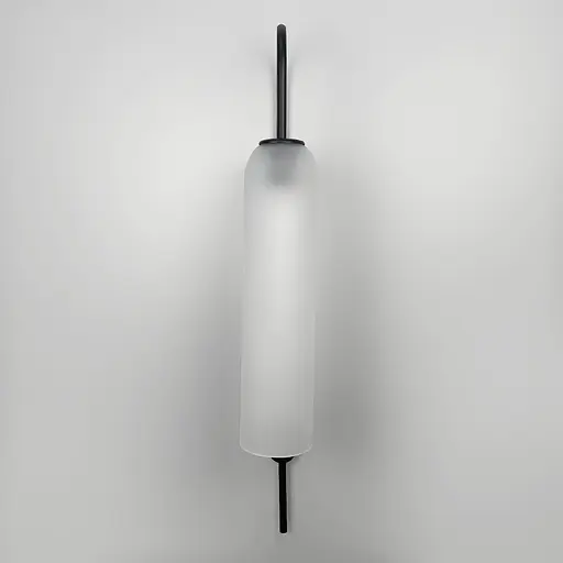 Настінний дизайнерський світильник-репліка Line F у чорному корпусі Арт. W 101/1 BK+WT - фото 5