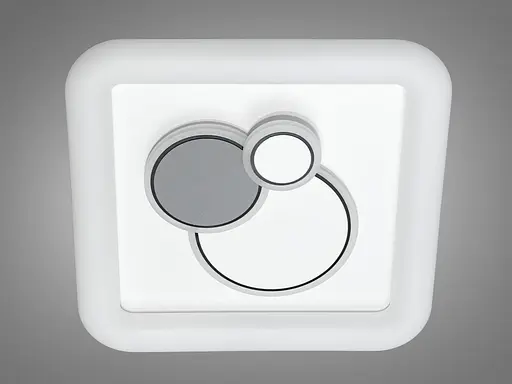 Квадратний світлодіодний світильник потужністю 52 Вт, білого кольору - фото 3