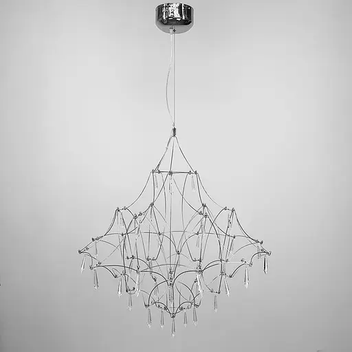 Дизайнерська невагома люстра MIRA C d80 см Line.F MJ 158-800 CH - фото 9