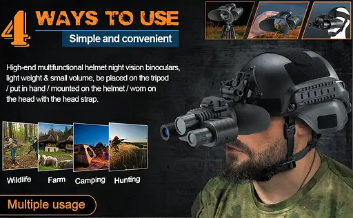 Прибор ночного видения NV-880 8x16MP с цифровым зумом 1080P HD WiFi 850nm (до 600м в темноте) - фото 5