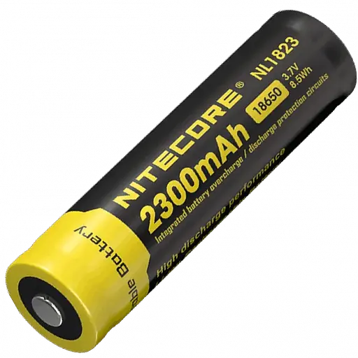 Аккумулятор 18650 Nitecore NL1823 2300mAh 3.7V Li-Ion (Черный с желтым)