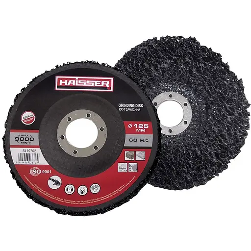 Круг зачистной Haisser из вспененного абразива 125x22.2 черный (103813)