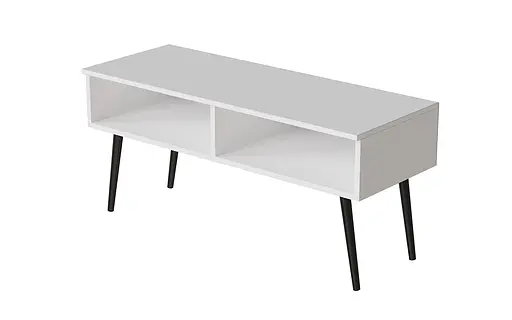 Тумба під ТВ Невада Ferrum-decor 45x100x38 Чорний метал ДСП Білий 16 мм (FRD-106725) - фото 6