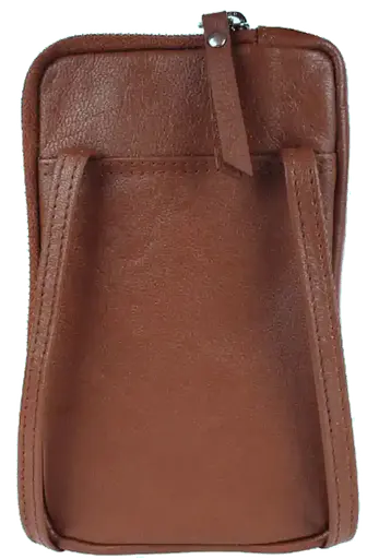 Невелика шкіряна сумка для телефону UP2 Fashion коричнева sum0028776 - фото 3