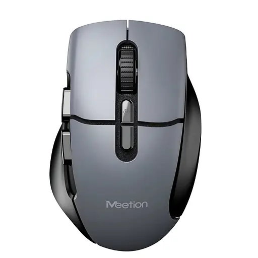 Беспроводная игровая мышь MEETION BTM001 с RGB подсветкой 2.4G+Bluetooth серая