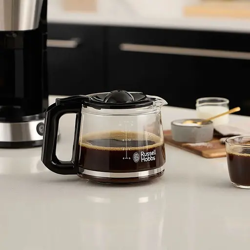Кофеварка Russell Hobbs Heaton, 1.25 л молотая черно-серебряная - фото 6