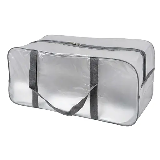 Матовая сумка в роддом размер L 50 х 25 х 30 см (серая) - фото 1