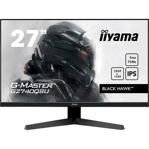Монітор 27" Iiyama G-Master G2740QSU-B1 QHD IPS 75Hz (G2740QSU-B1) Б/в - фото 1