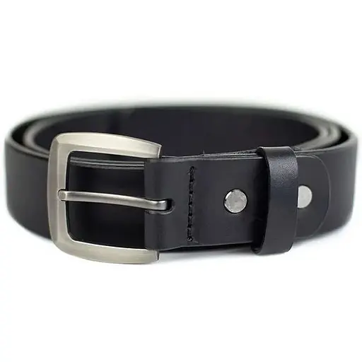 Кожаный ремень The Wings 30 мм черный - фото 1