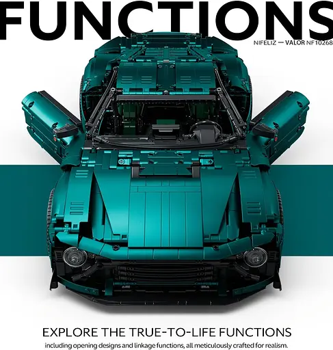 Конструктор Nifeliz Спортивний автомобіль VALOR (NF10268) - фото 4