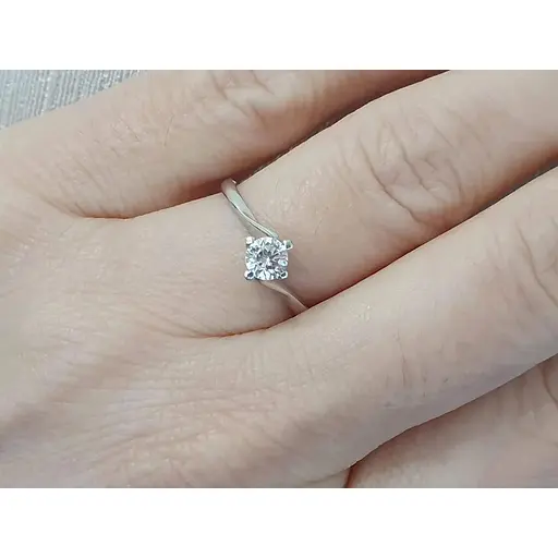 Срібне кільце Qvaliz з фіанітом. 901-00783/16 - фото 2