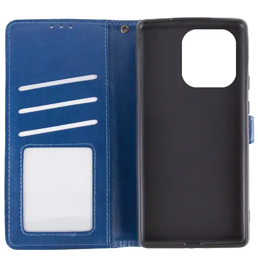 Кожаный чехол-книга Getman Gallant (PU) для Infinix Smart 9 4G/Hot 50i Синий - фото 5