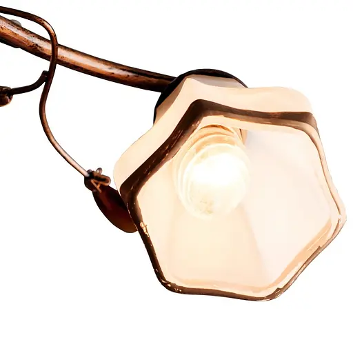 Люстра стельова Brille флористика для кухні E14 60W BR (LK-151S/3) - фото 3