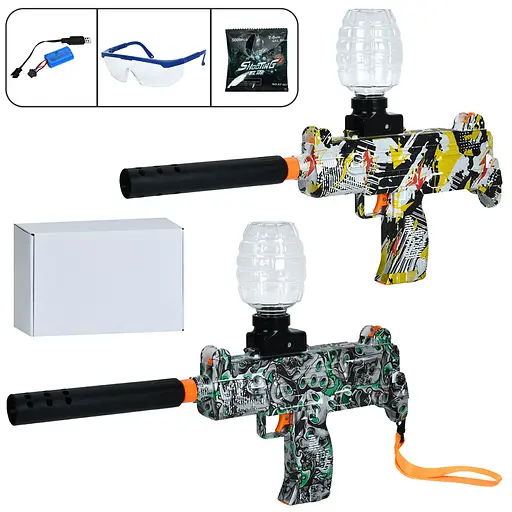 Автомат, аккумулятор, 42 см, стреляет водяными пулями, USB-зарядка, 30.5x19.5x7 см (в ассортименте) - фото 2