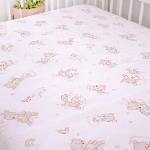 Простирадло MirSon бязь Kids Time Gentle Bears 200x220 см (2200012581124) - фото 1