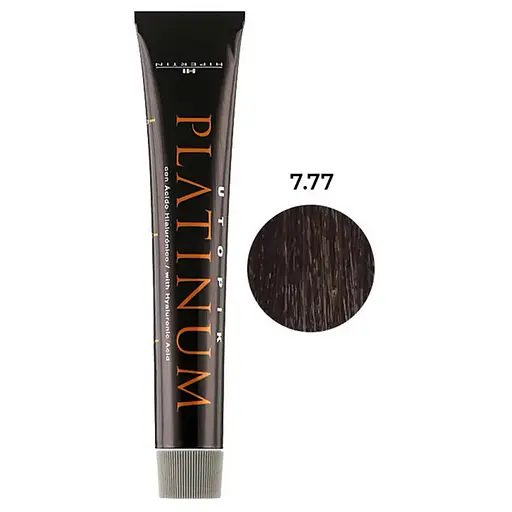 Професійна стійка фарба для волосся Hipertin Platinum 7.77 блонд пісочний 60 мл - фото 1