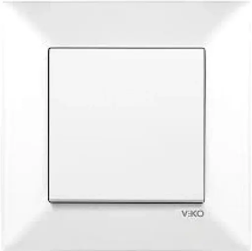 Выключатель одноклавишный VIKO Meridian Белый (90970001-WH)