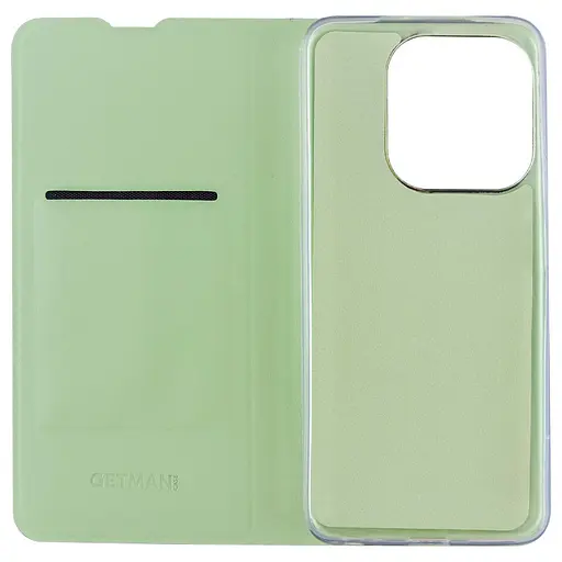Кожаный чехол-книга GETMAN Elegant (PU) для Tecno Spark Go 2023 Мятный - фото 3