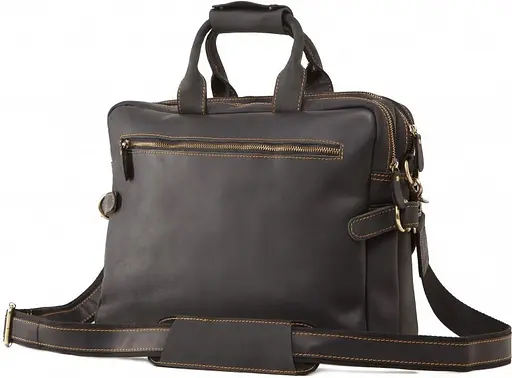 Чоловіча шкіряна сумка Vintage 38,5х29х10,5 см sum0015079 - фото 3