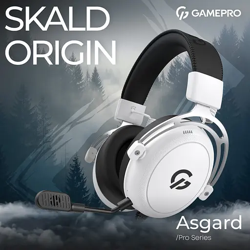 Игровые наушники GamePro Asgard Skald Origin HS850W White [150893] - фото 10