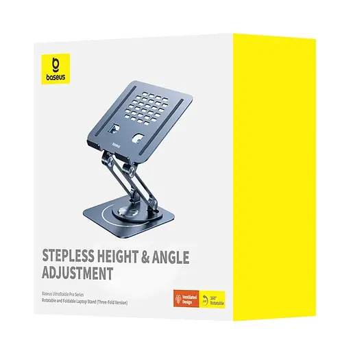 Підставка для ноутбуку Baseus UltraStable Pro (Three-Fold Version) (B10059900811-01) Space Grey - фото 6