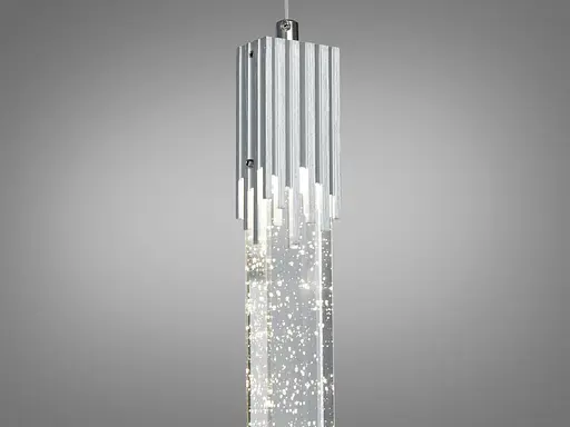 Унікальний, стильний LED підвіс в стилі Нордік, потужністю 5 Вт, хром - фото 3