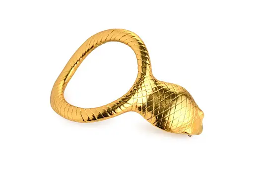 Ерекційне кільце Master Series Cobra King Cock Ring Golden - фото 3