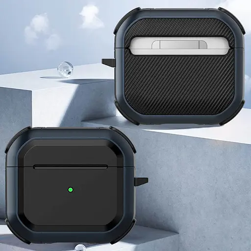 Футляр протиударний Black ed. для навушників Airpods 3 Blue - фото 2