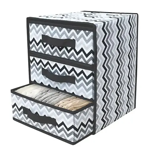 Органайзер Handy Home Zigzag з трьома висувними ящиками, 36х30х30 см (ZSH-07) - фото 4