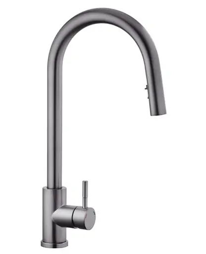 Змішувач для кухні з висувним виливом Kroner KRP Edelstahl Klassisch - PVD03915 (CV032283) - фото 1